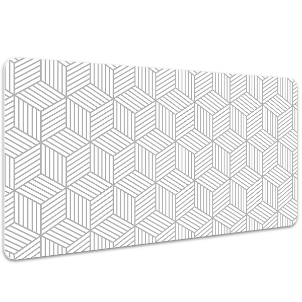 Protège bureau Motif de cubes 3D