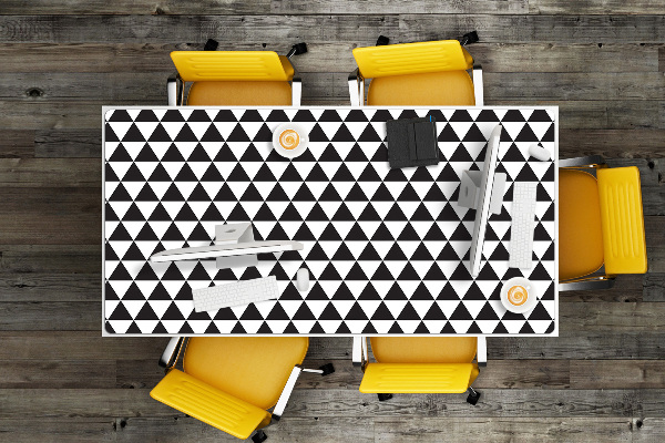 Sous main de bureau Triangles