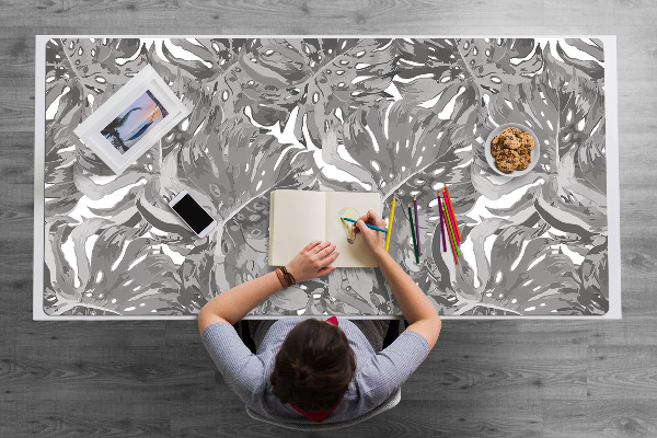 Tapis de bureau Feuilles grises