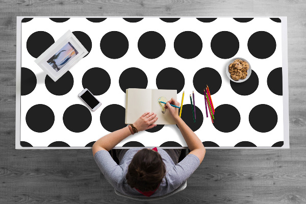 Sous-main bureau Motif de points