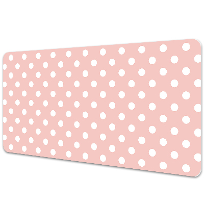 Tapis de bureau Points blancs