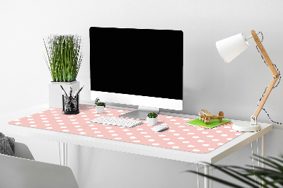 Tapis de bureau Points blancs