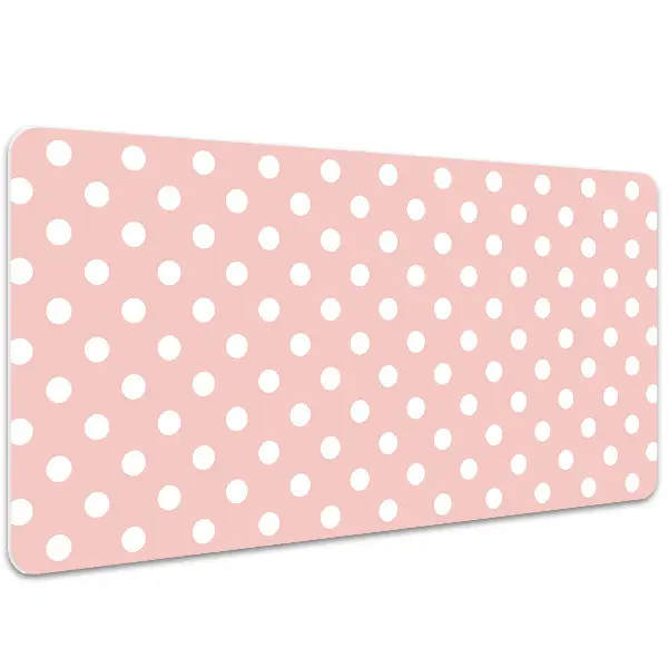 Tapis de bureau Points blancs