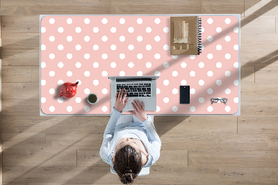 Tapis de bureau Points blancs