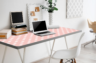 Tapis de bureau Points blancs