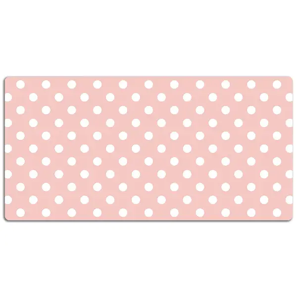 Tapis de bureau Points blancs