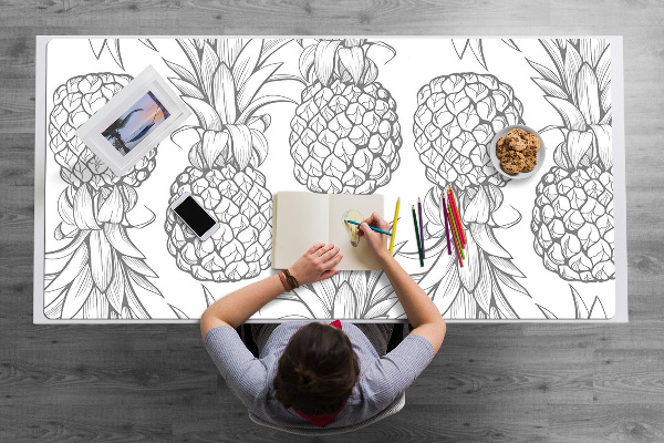 Sous-main bureau Motif dans les ananas