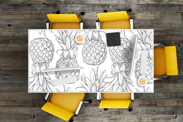 Sous-main bureau Motif dans les ananas