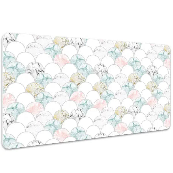 Sous-main bureau Marbre pastel