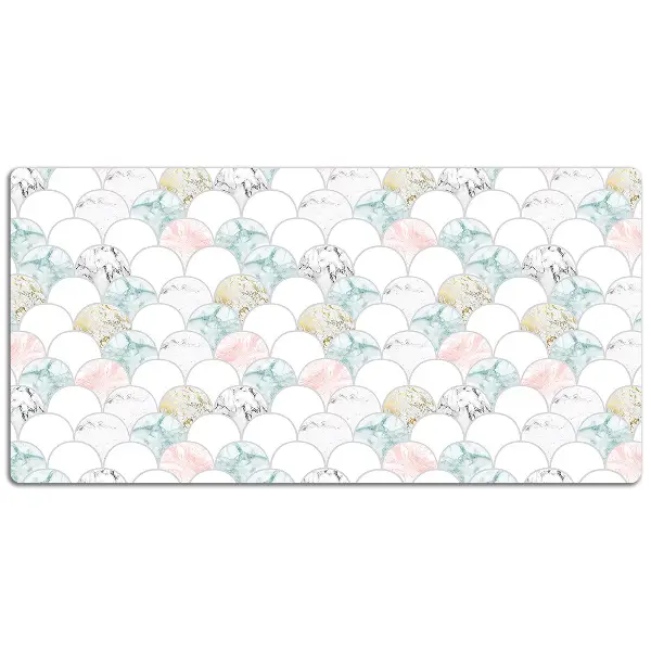 Sous-main bureau Marbre pastel