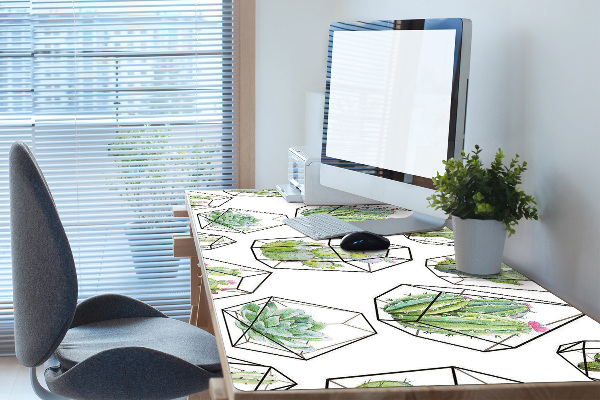 Protège bureau Cactus en solides