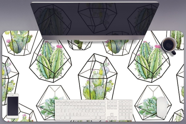 Protège bureau Cactus en solides