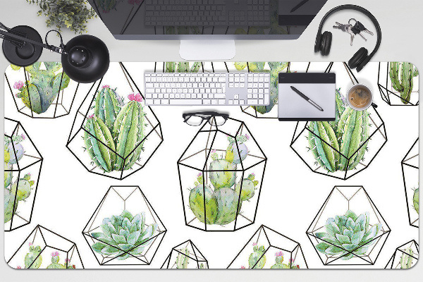 Protège bureau Cactus en solides