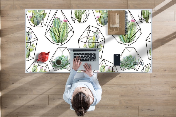 Protège bureau Cactus en solides