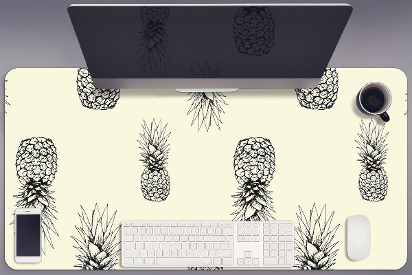 Tapis de bureau Motif d'ananas