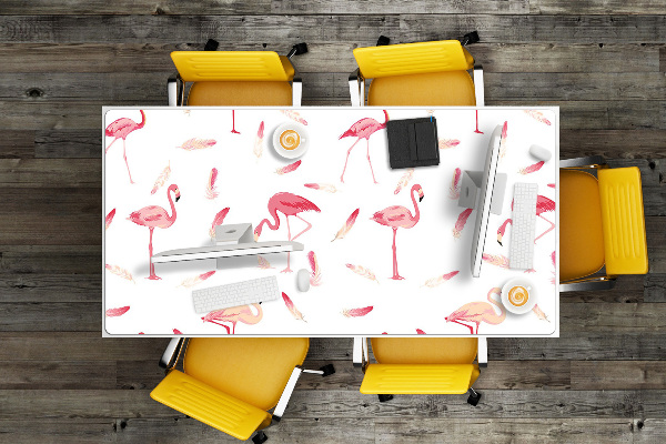 Tapis de bureau Troupeau de flamants