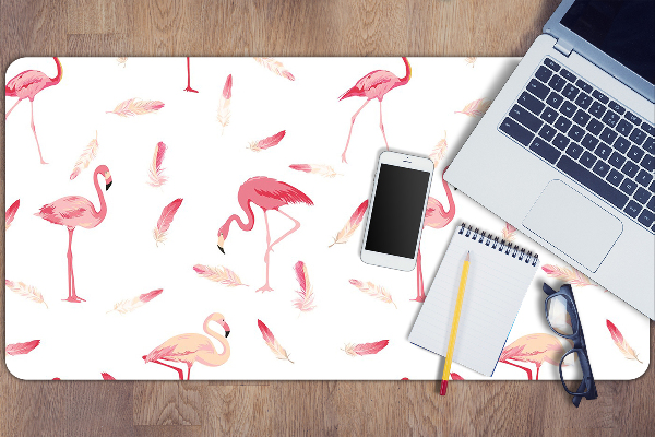 Tapis de bureau Troupeau de flamants