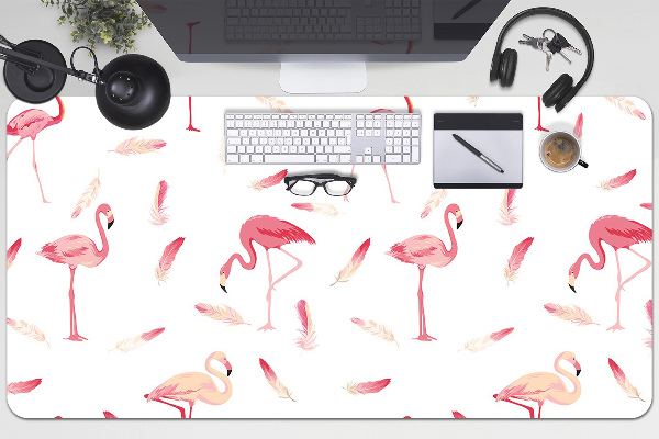 Tapis de bureau Troupeau de flamants