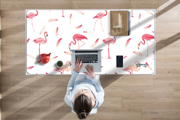 Tapis de bureau Troupeau de flamants