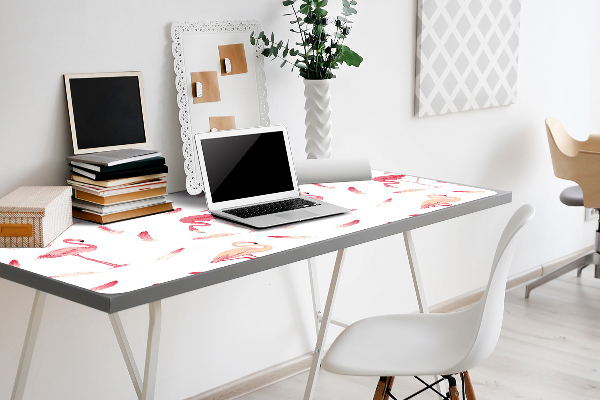 Tapis de bureau Troupeau de flamants