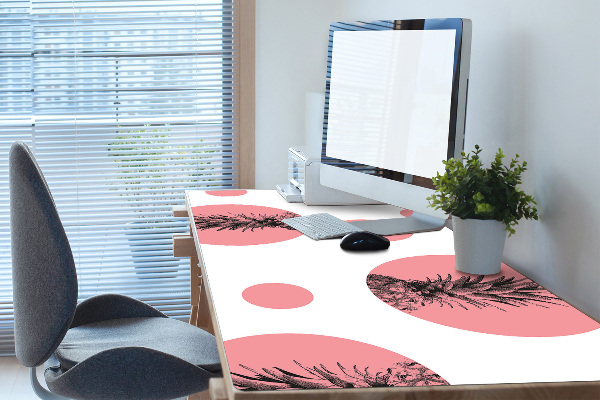 Sous main de bureau Ananas rose