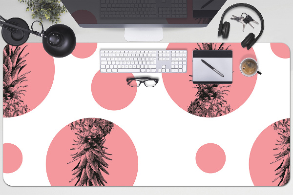 Sous main de bureau Ananas rose
