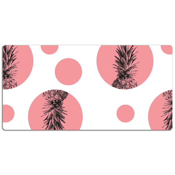Sous main de bureau Ananas rose