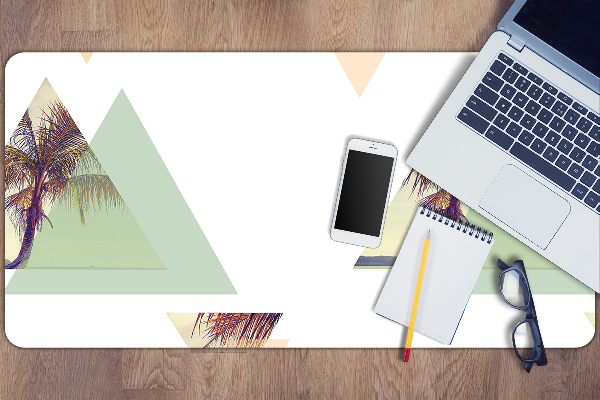 Sous-main bureau Palmiers en triangles