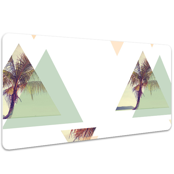 Sous-main bureau Palmiers en triangles