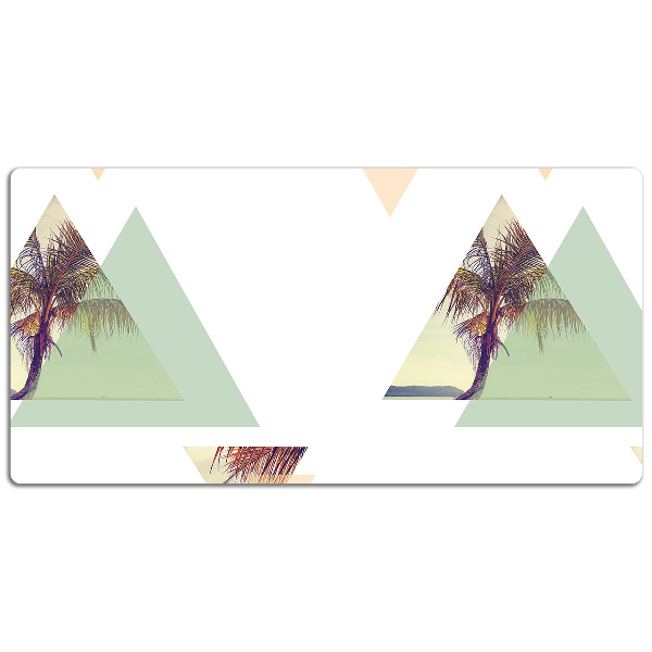 Sous-main bureau Palmiers en triangles