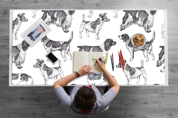 Sous main de bureau Modèle de chien
