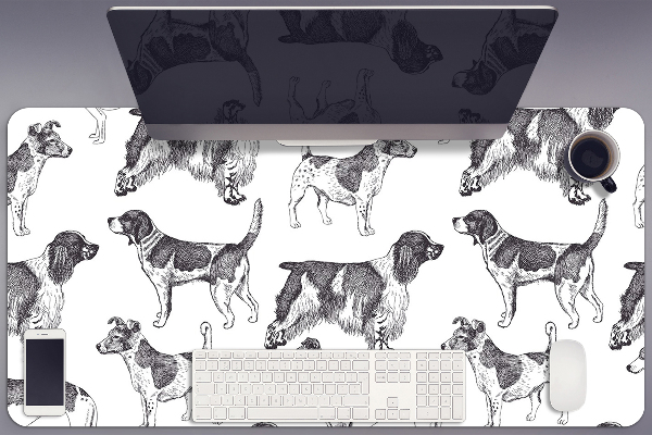 Sous main de bureau Modèle de chien