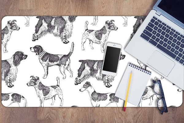 Sous main de bureau Modèle de chien