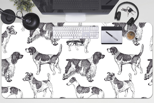 Sous main de bureau Modèle de chien