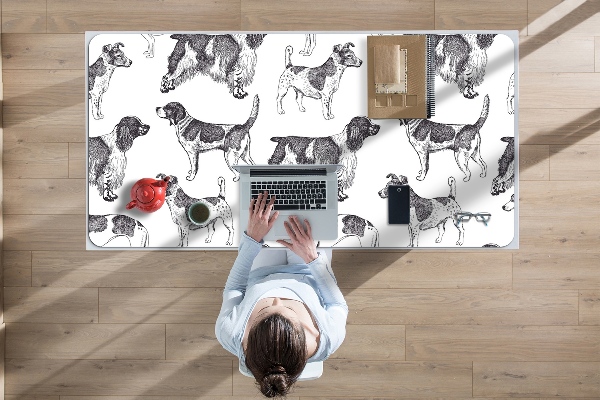 Sous main de bureau Modèle de chien