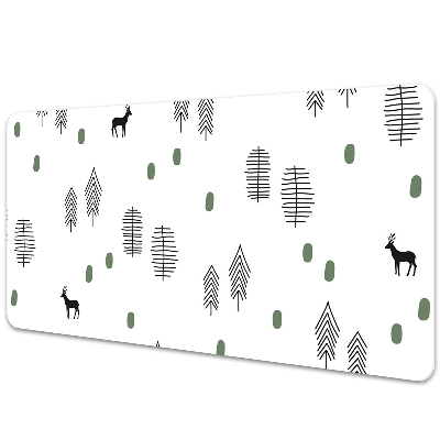 Tapis de bureau Cerf dans la forêt