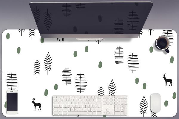 Tapis de bureau Cerf dans la forêt