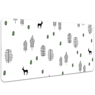 Tapis de bureau Cerf dans la forêt