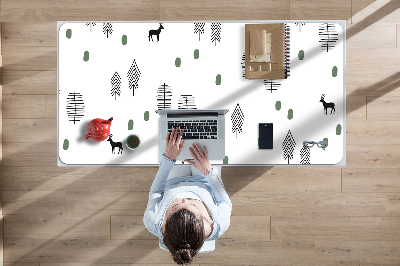 Tapis de bureau Cerf dans la forêt