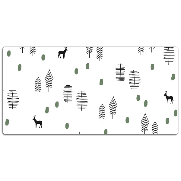 Tapis de bureau Cerf dans la forêt