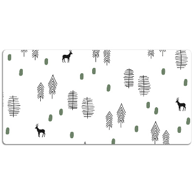 Tapis de bureau Cerf dans la forêt