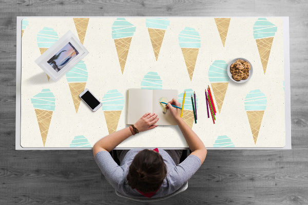 Sous main de bureau Motif de glace