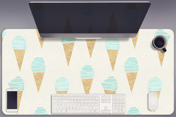 Sous main de bureau Motif de glace