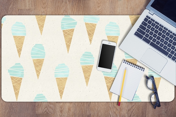 Sous main de bureau Motif de glace