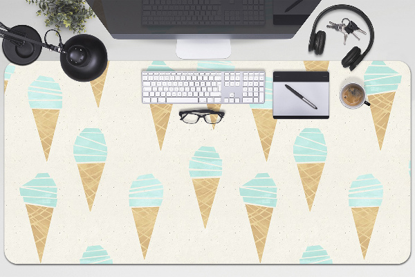 Sous main de bureau Motif de glace