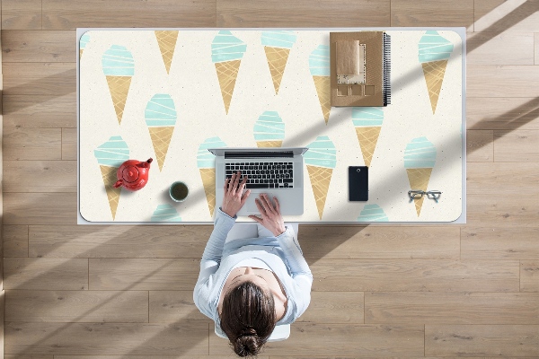 Sous main de bureau Motif de glace