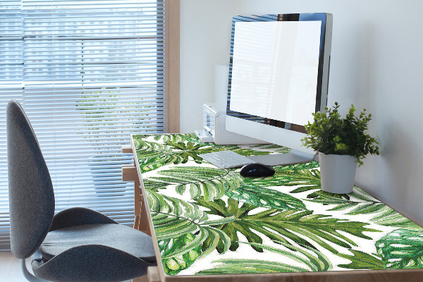 Sous-main bureau Feuilles de la jungle