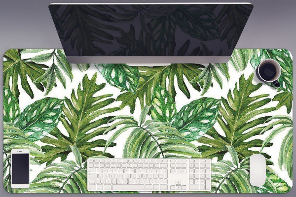 Sous-main bureau Feuilles de la jungle