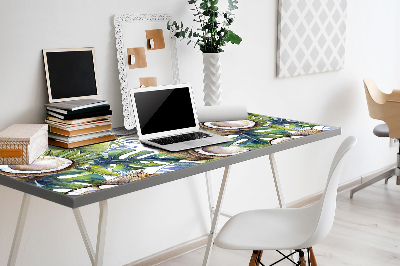 Tapis de bureau Noix de coco et feuilles