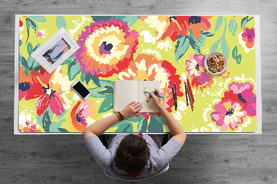 Tapis de bureau Fleurs colorées